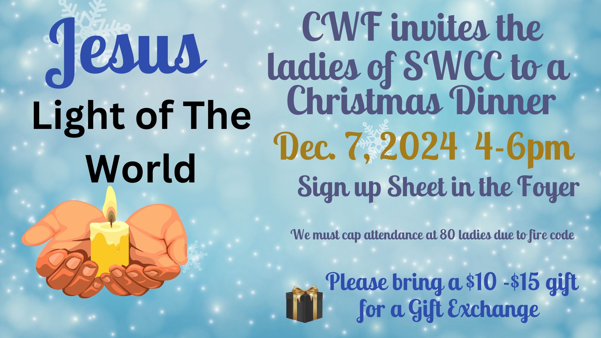 CWF Christmas Dinner